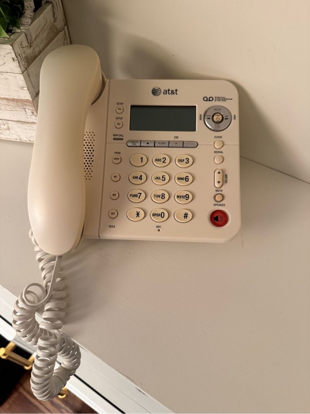 AT&T Phone Corded Home Telephone Digital Answering System Caller ID AT&T 1856